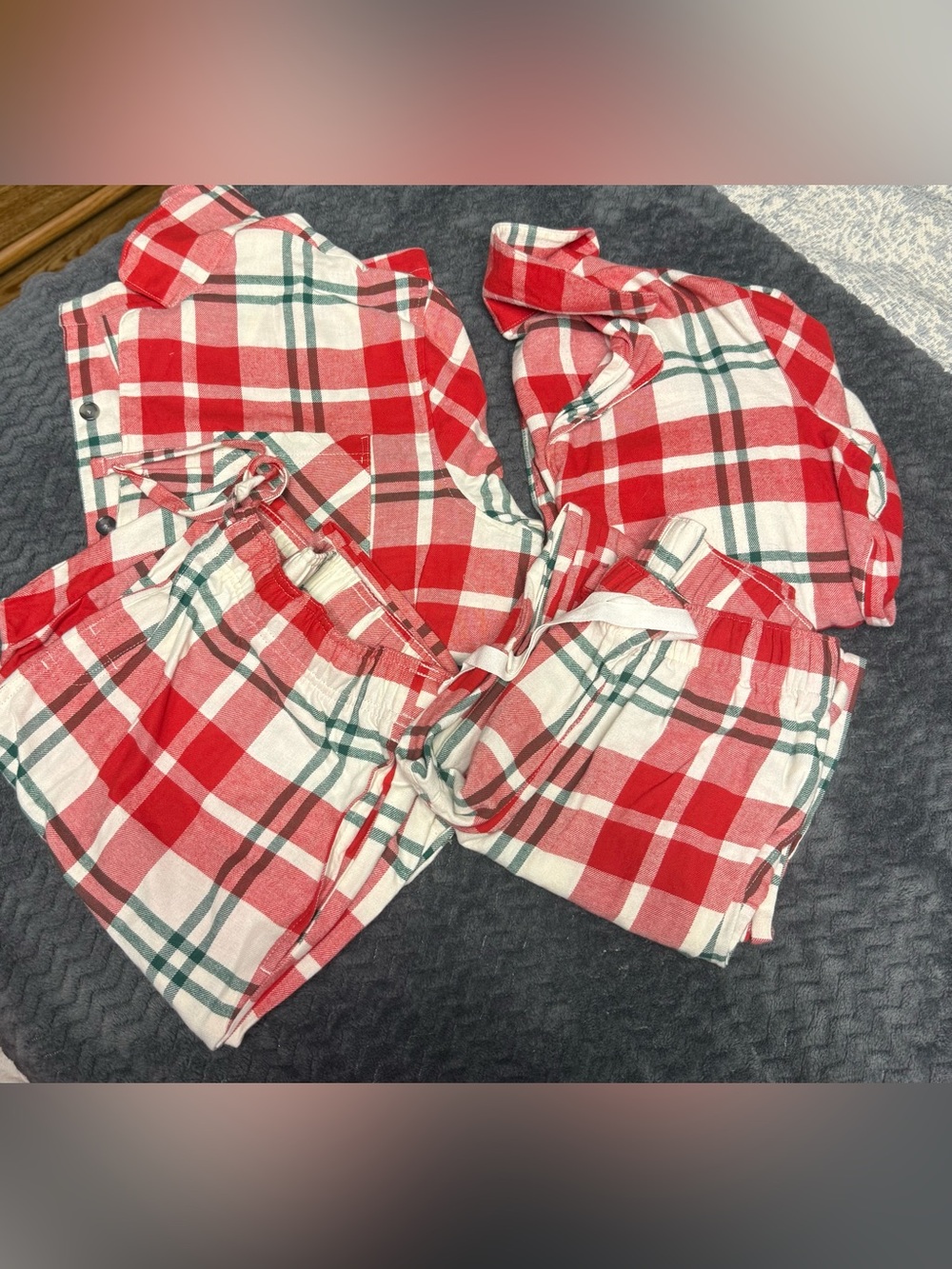 Old Navy Red Plaid couples Pajama Set - Classic Holiday Flannel